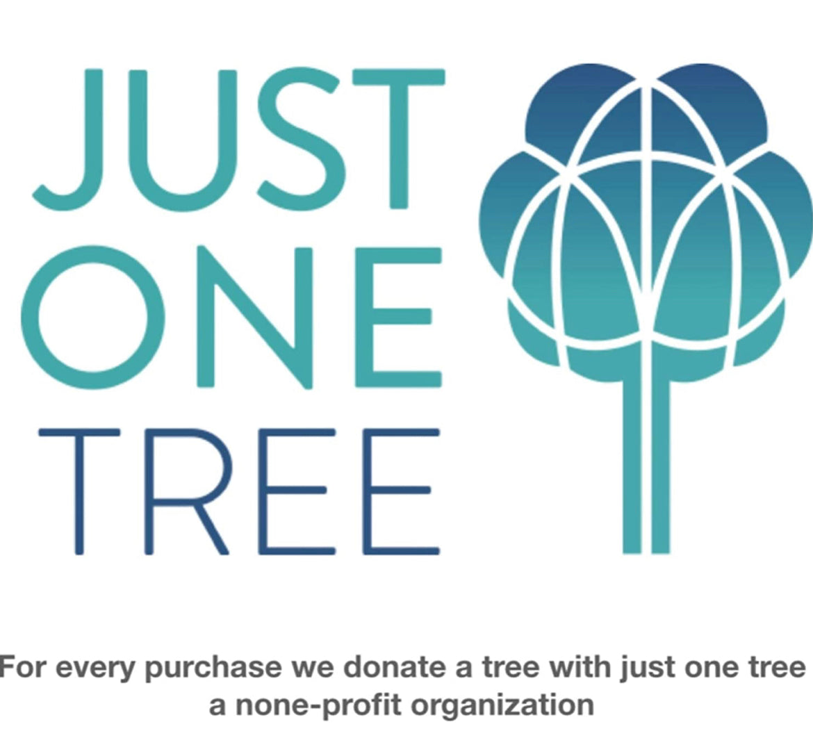 A tree planted with every order through JUST ONE Tree