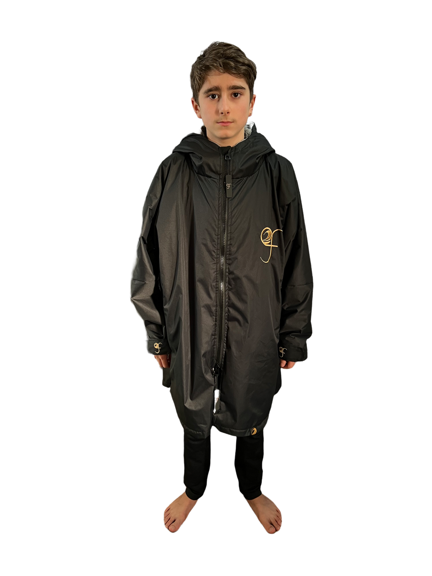 GF Large Dry Beach Changing Robe, Sherpa Fleece Lining - Waterproof, Windproof Oversized Coat - Swimming - Water-sports
