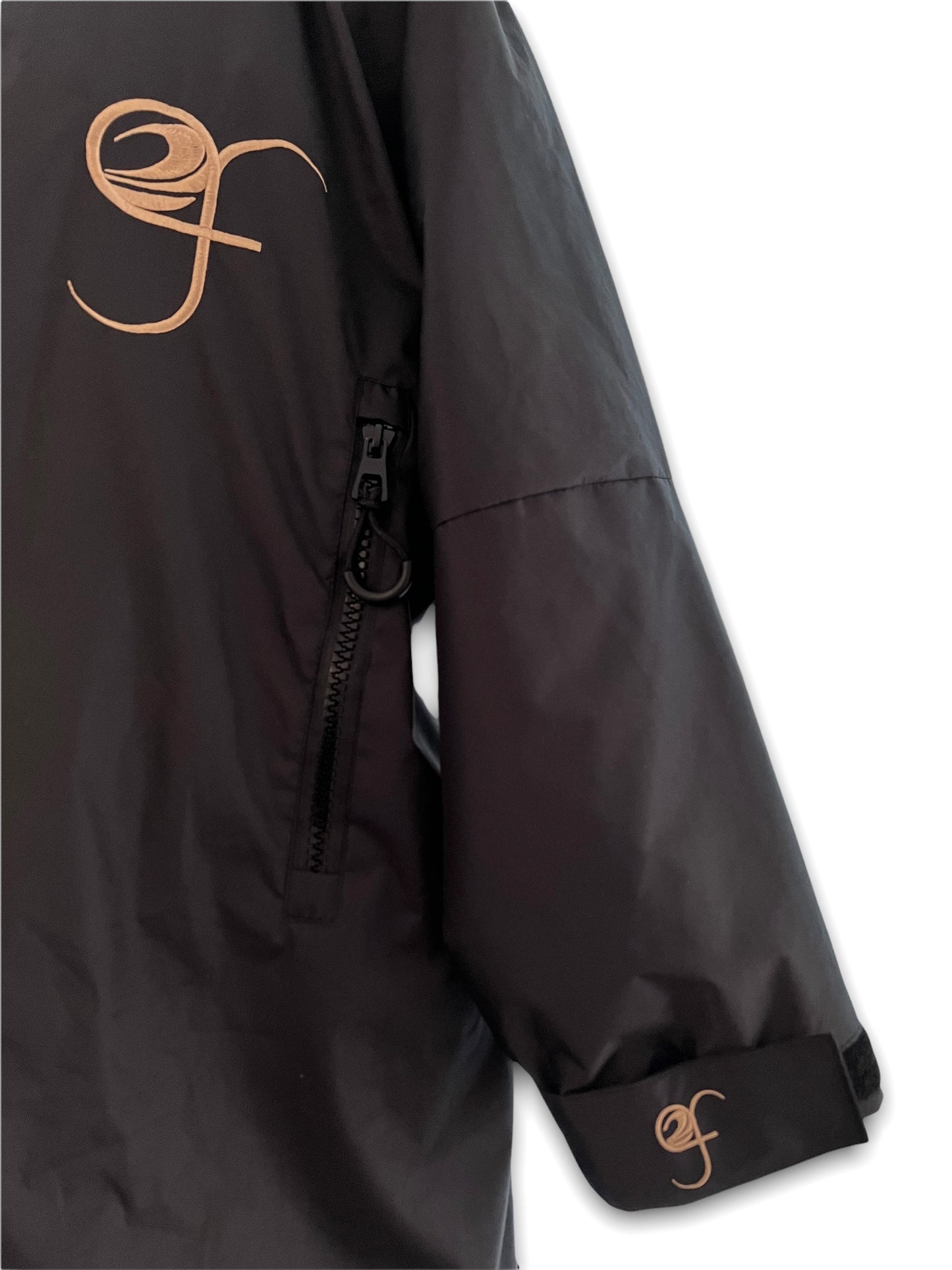 GF Large Dry Beach Changing Robe, Sherpa Fleece Lining - Waterproof, Windproof Oversized Coat - Swimming - Water-sports