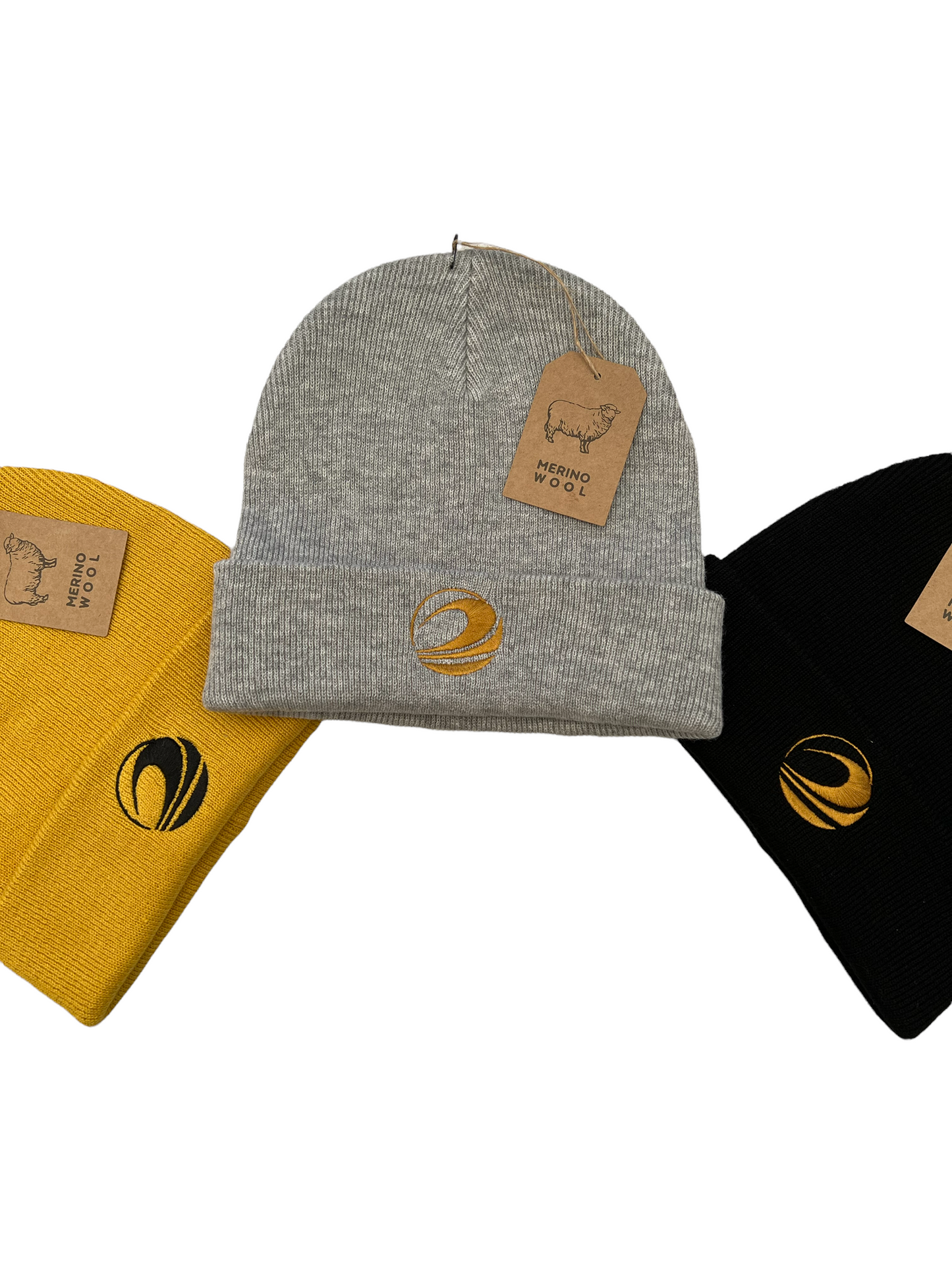 Golden Fleece Wave Marino Wool Beanies