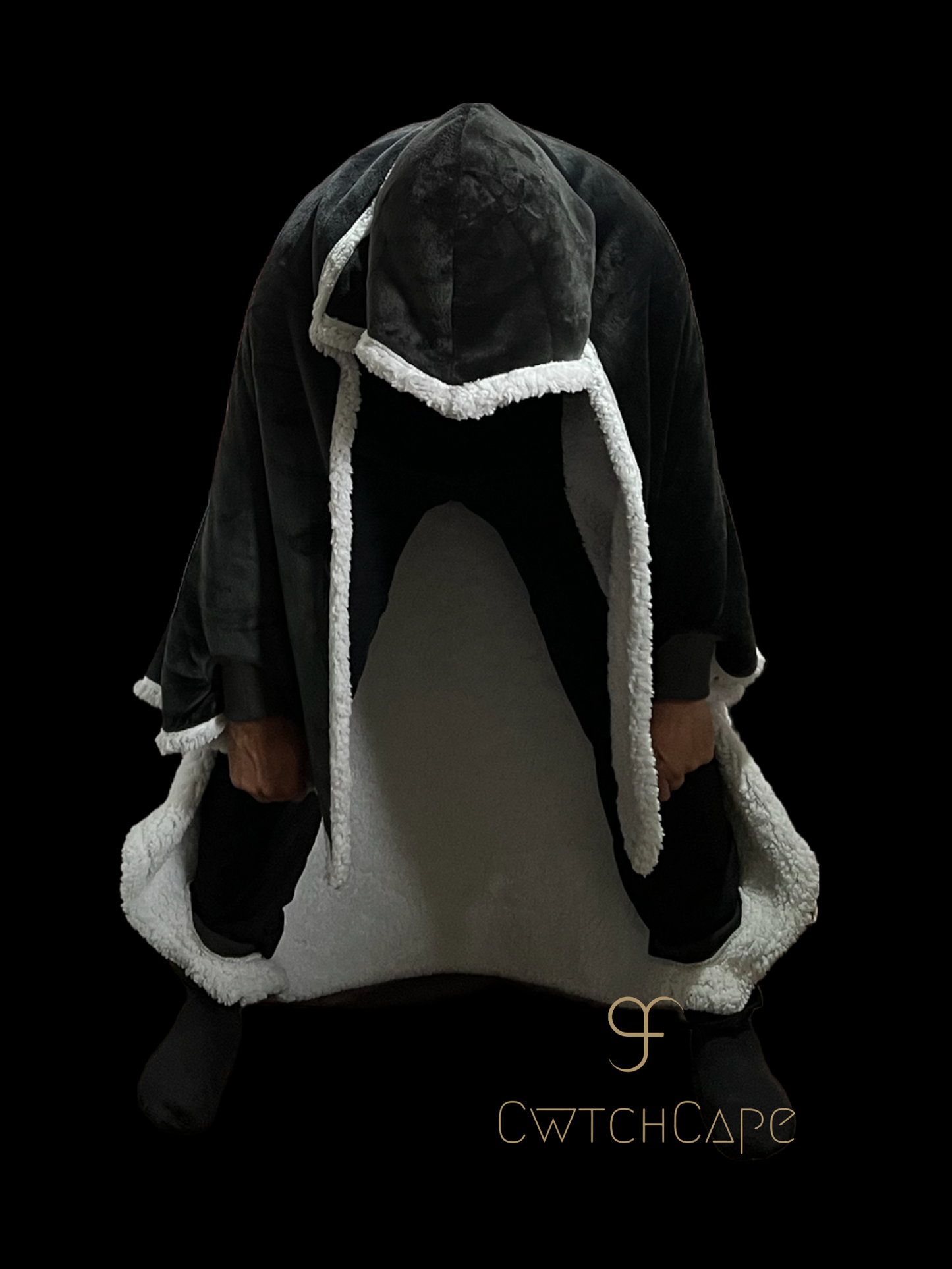 CwtchCape Sherpa fleece hoodie walkie blanket Adult 1 size fits all - 4 Colours