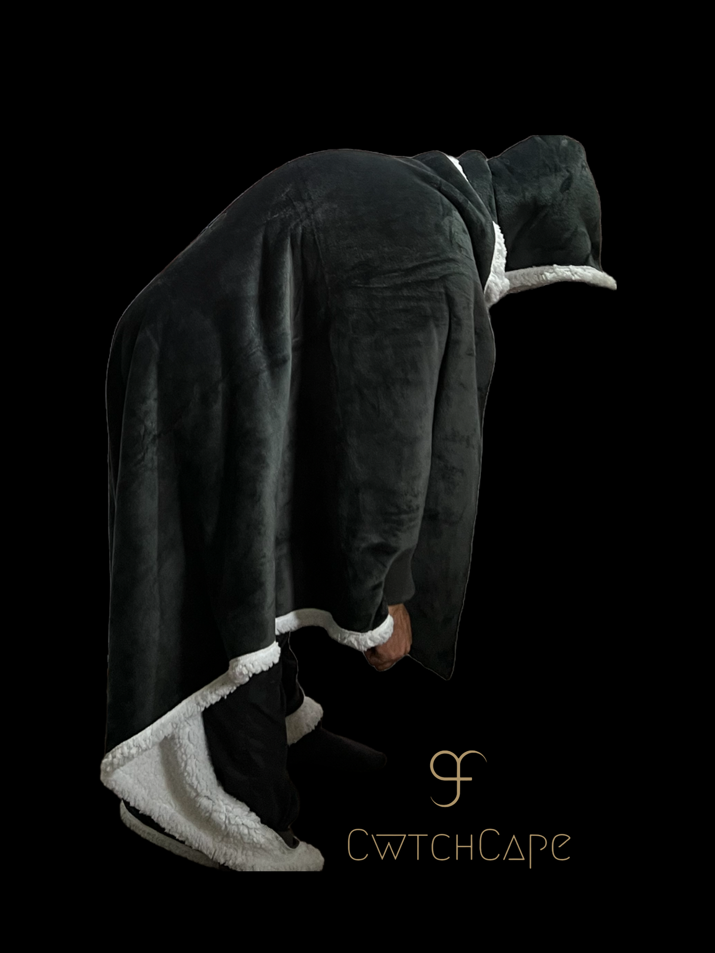 CwtchCape Sherpa fleece hoodie walkie blanket Adult 1 size fits all - 4 Colours