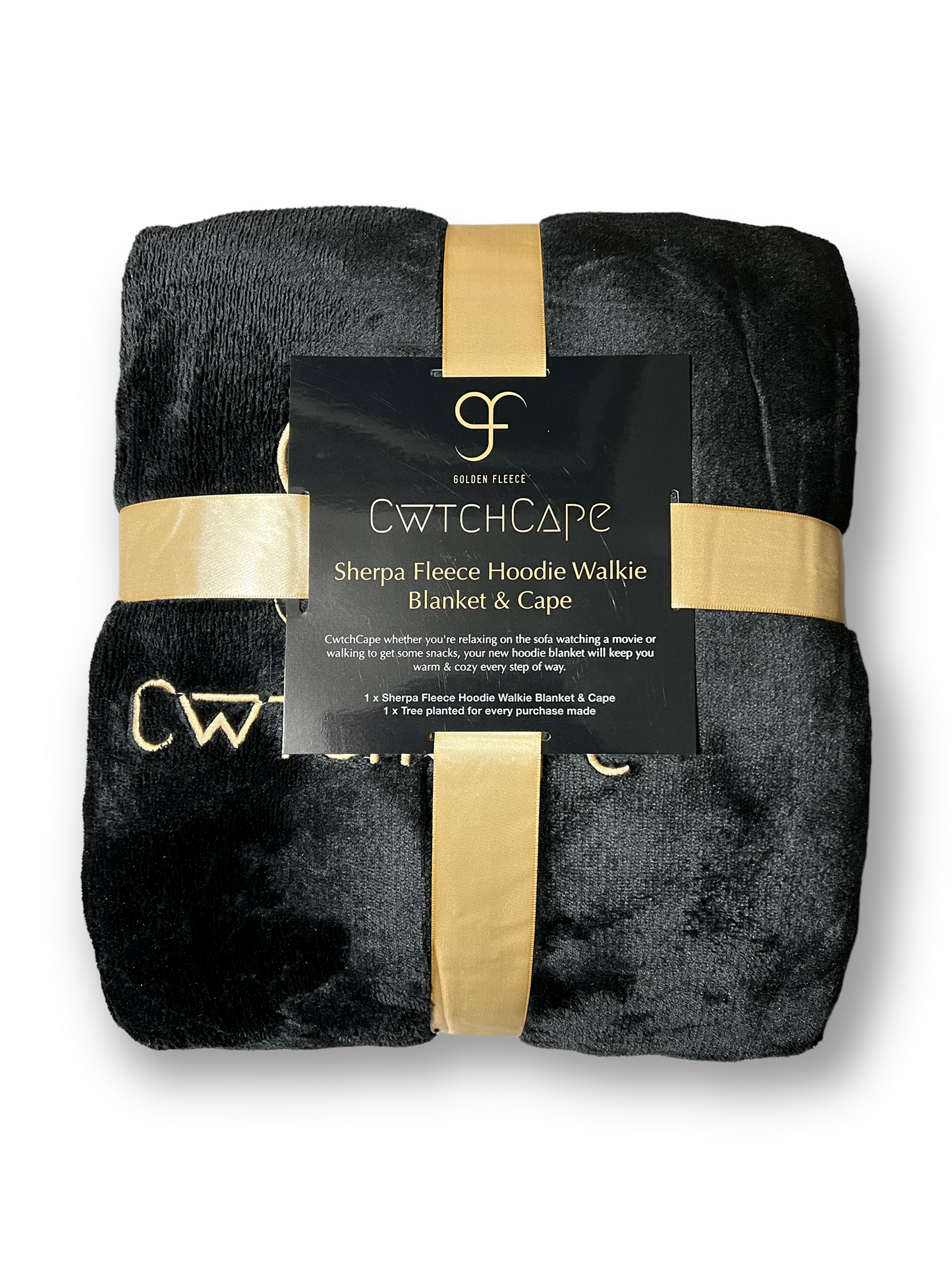 CwtchCape Sherpa fleece hoodie walkie blanket Adult 1 size fits all - 4 Colours