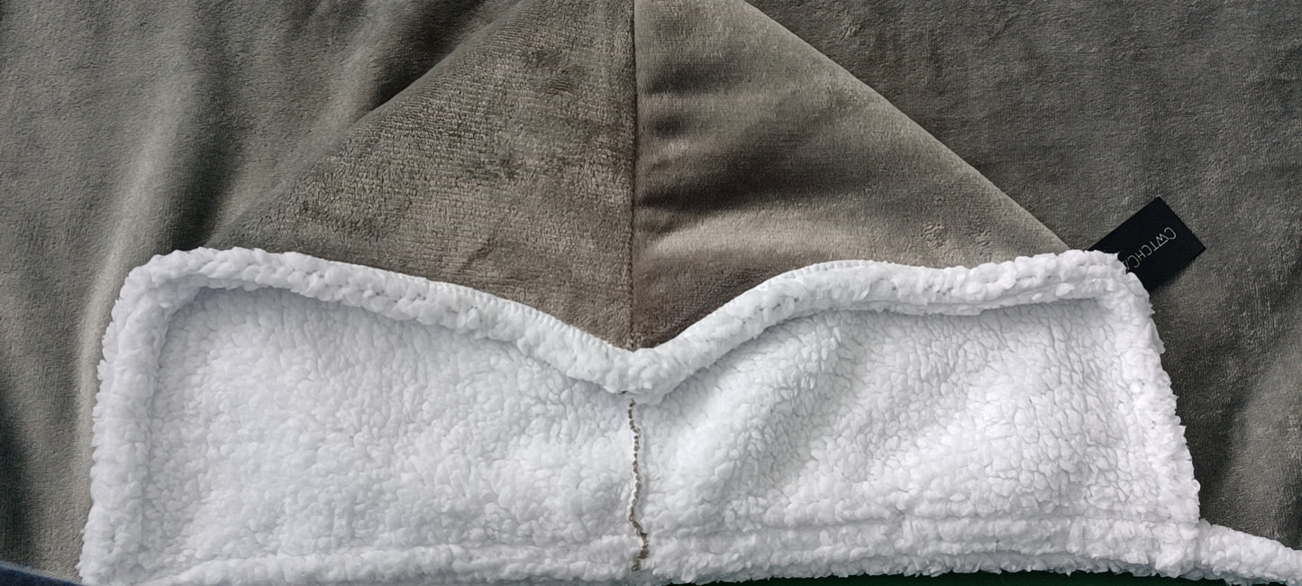 CwtchCape Sherpa fleece hoodie walkie blanket Adult 1 size fits all - 4 Colours