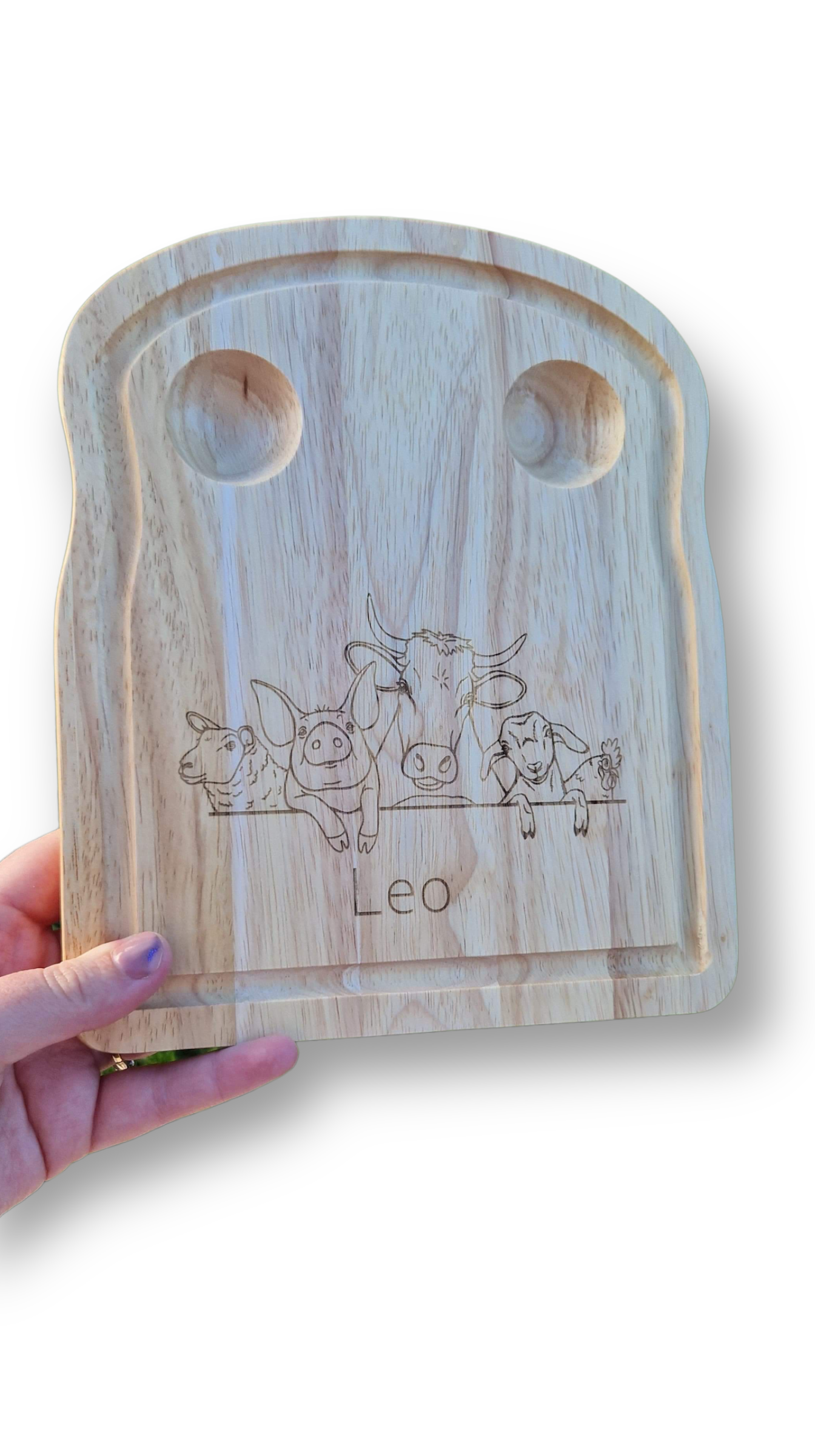 HP Auction 1 Personalised Dippy Eggs & Soldiers Breakfast Board