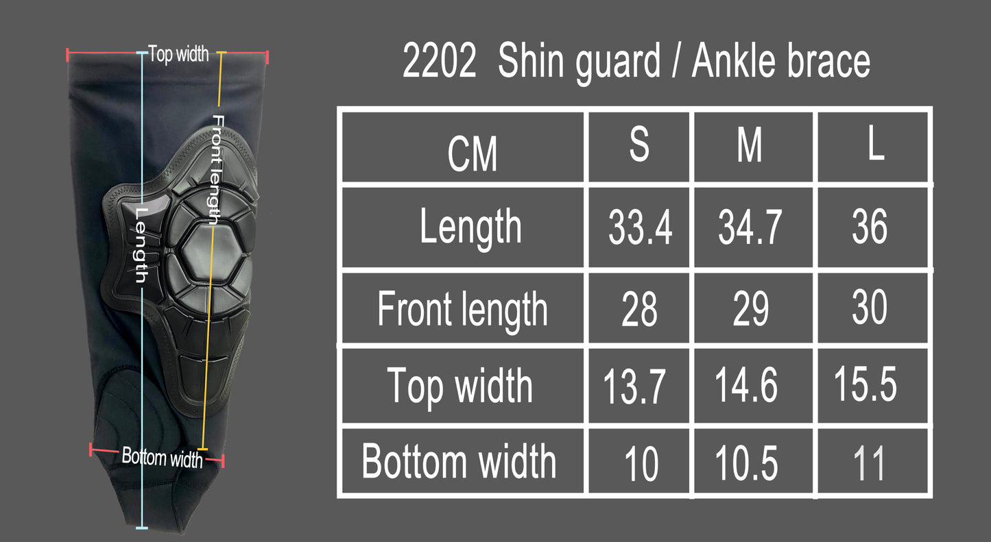 GF Sports Shin & Ankle Pads Reactive Protection Technology Comfortable Compression fit