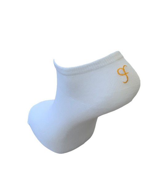 Bamboo White Ankle Socks 6 pairs UK size 6 - 20
