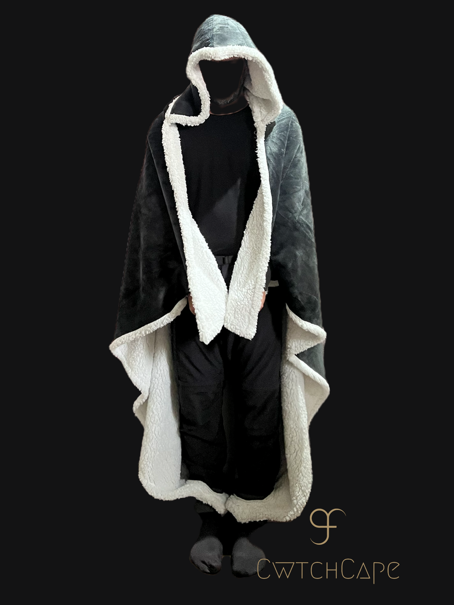 CwtchCape Sherpa fleece hoodie walkie blanket Adult 1 size fits all - 4 Colours