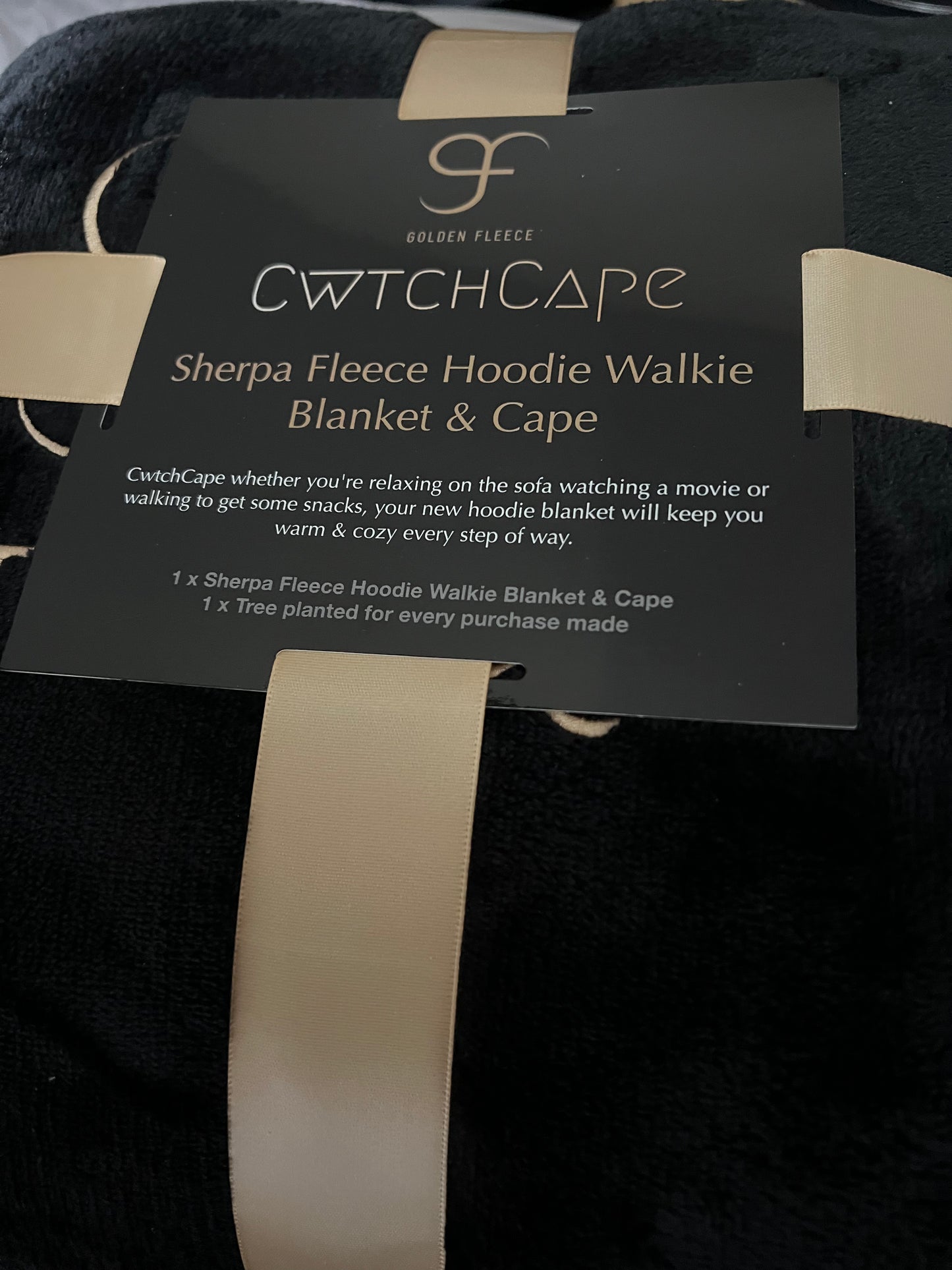 CwtchCape Sherpa fleece hoodie walkie blanket Adult 1 size fits all - 4 Colours