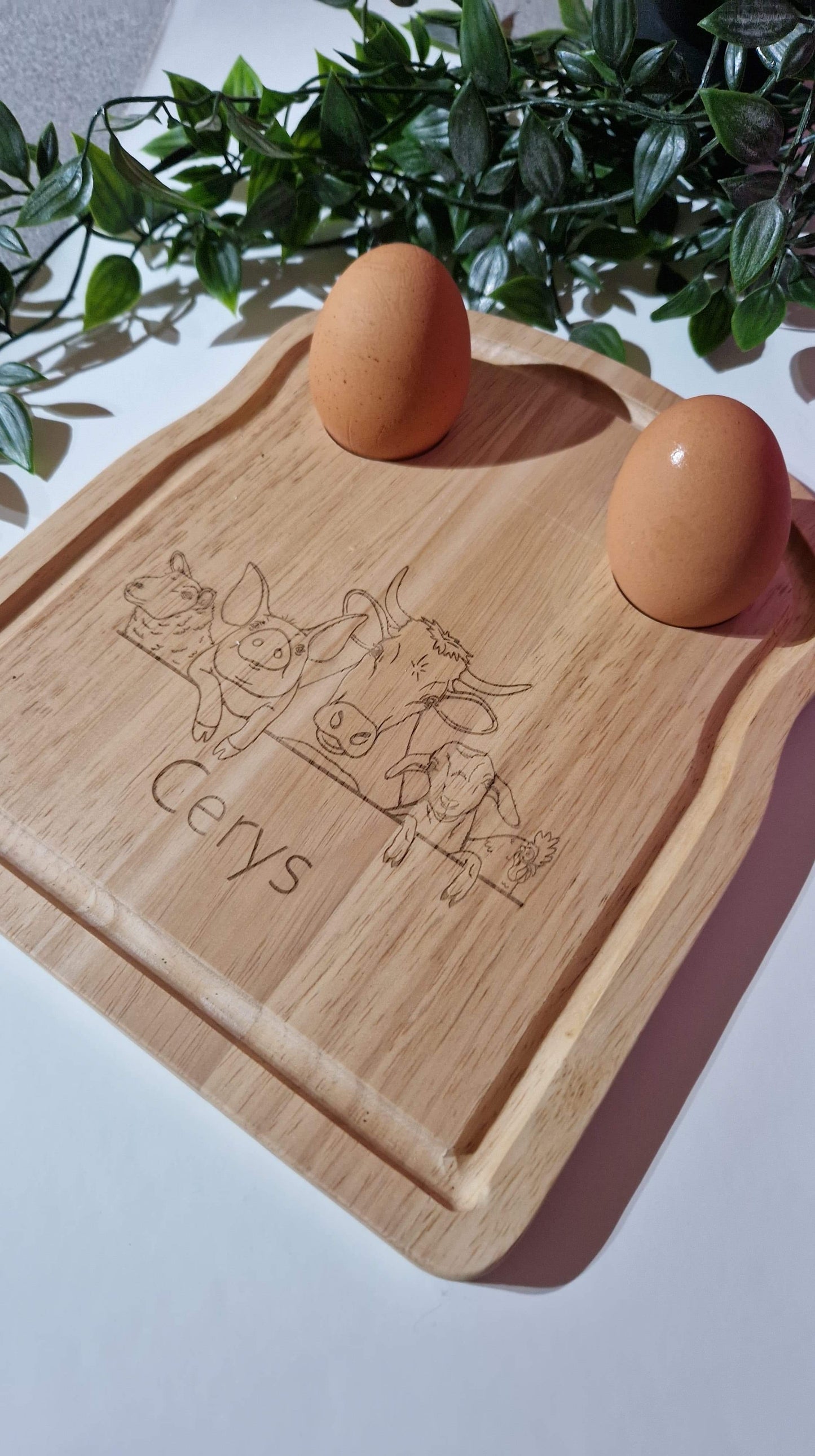 HP Auction 1 Personalised Dippy Eggs & Soldiers Breakfast Board