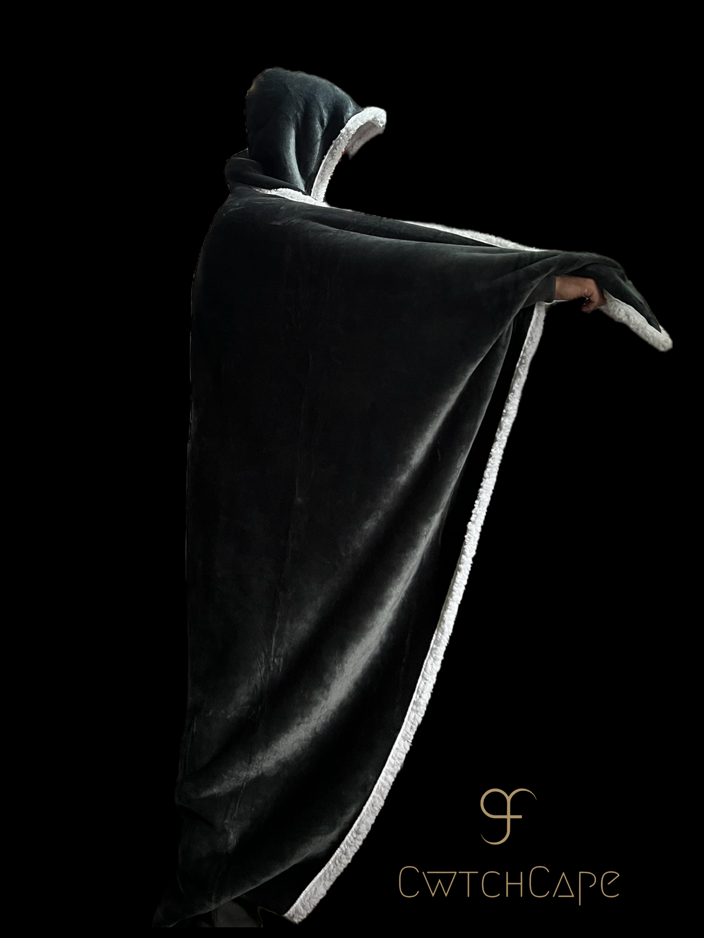 CwtchCape Sherpa fleece hoodie walkie blanket Adult 1 size fits all - 4 Colours