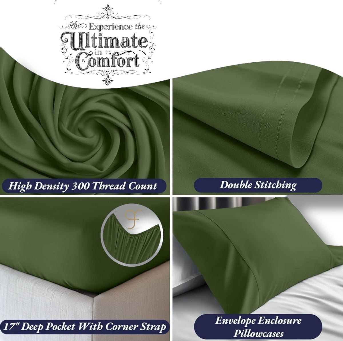 Evergreen Eclipse bamboo bedding set