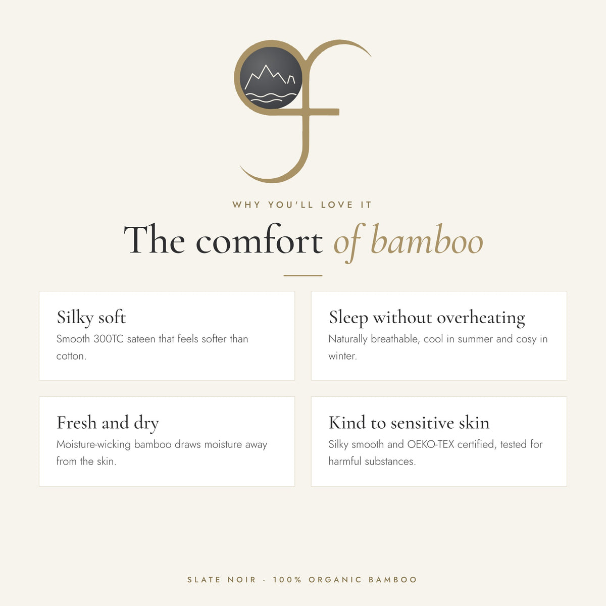 Slate Noir Bamboo Bedding Set