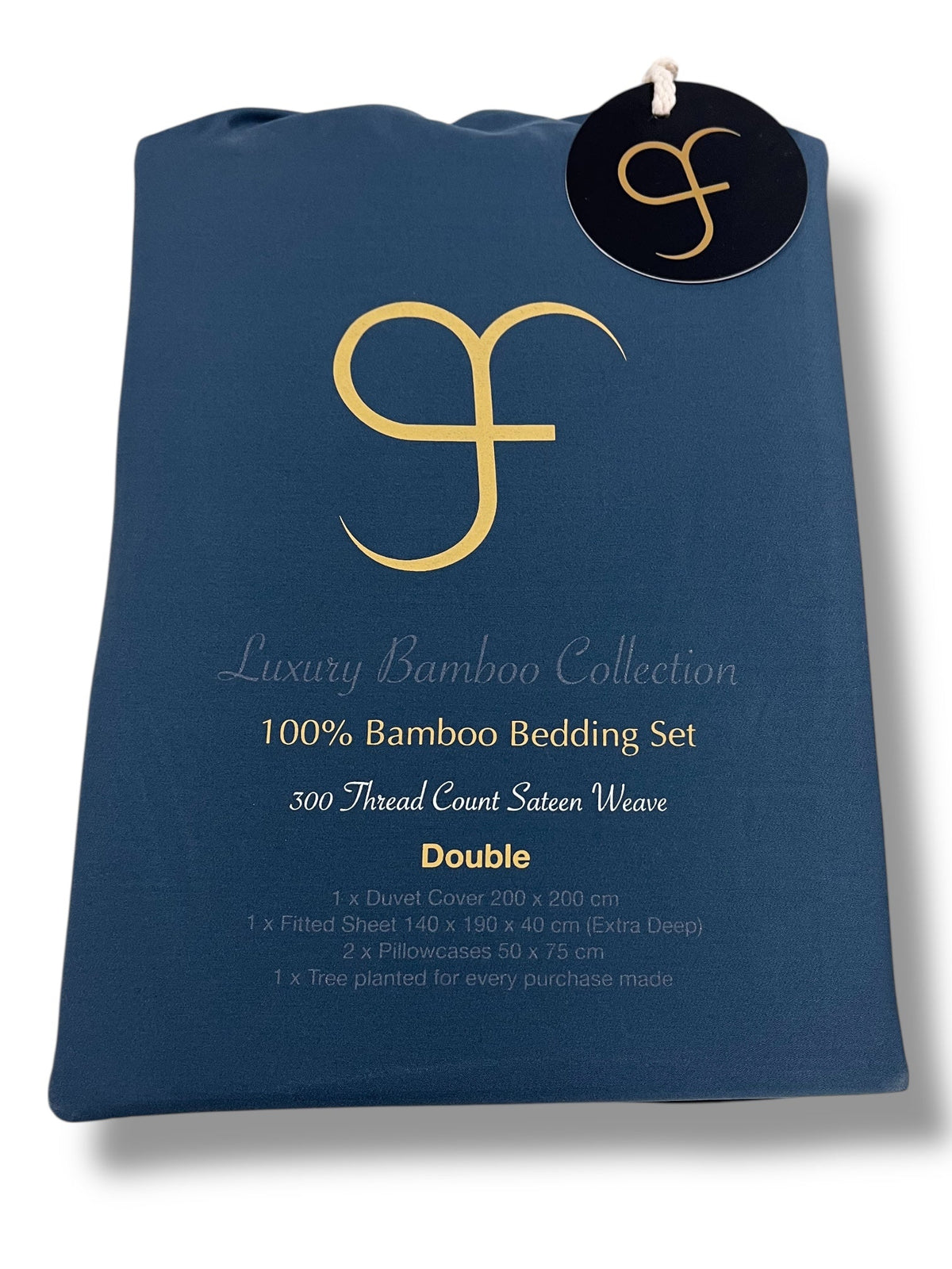Nightfall Navy bamboo bedding set