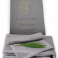 Grey Double GF 100% Organic Bamboo 300tc Luxurious sateen weave Bedding Set Duvet Cover, Extra Deep 40cm Fitted Sheet, 2 x Pillow Cases