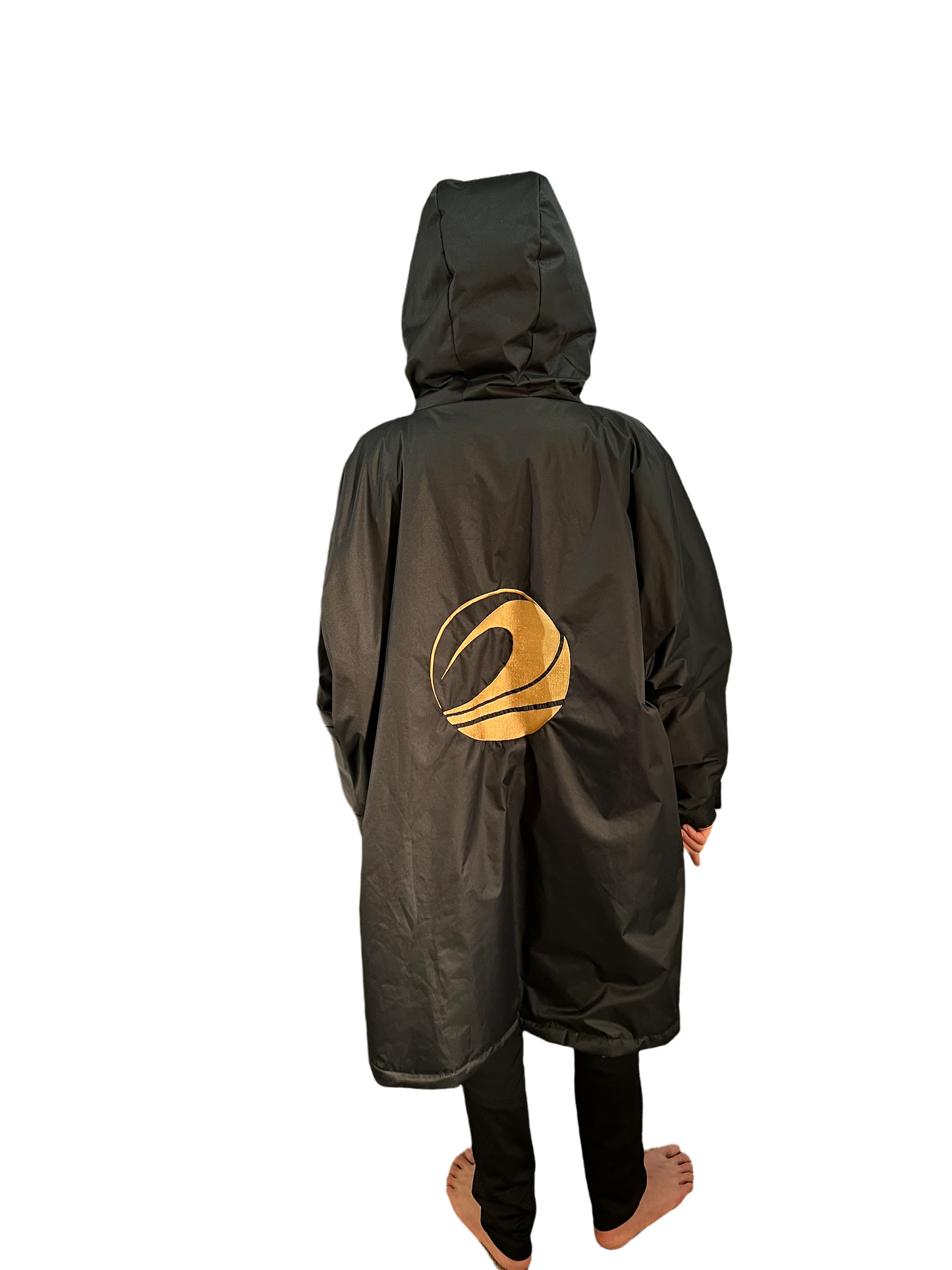 GF Branded Waterproof Changing Robe with Fleece Lining - Waterproof Windproof Oversized Coat - Swimming - Water-sports