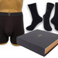 Small GF Luxury Bamboo Boxer Shorts & 3 x Pairs Bamboo Socks UK size 6-10 Magnetic Close Keepsake box