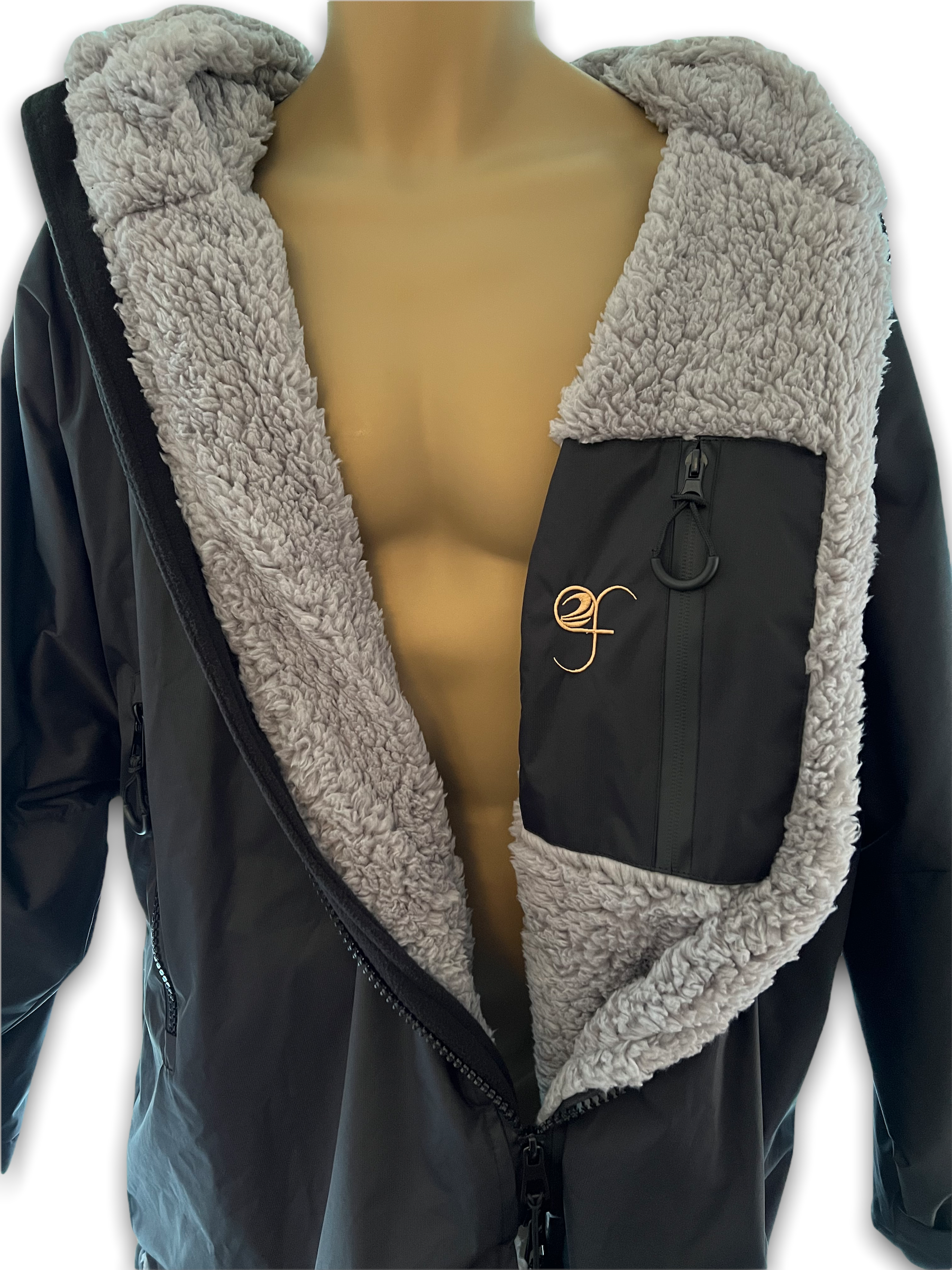 GF Branded Waterproof Changing Robe with Fleece Lining - Waterproof Wi –  Golden Fleece