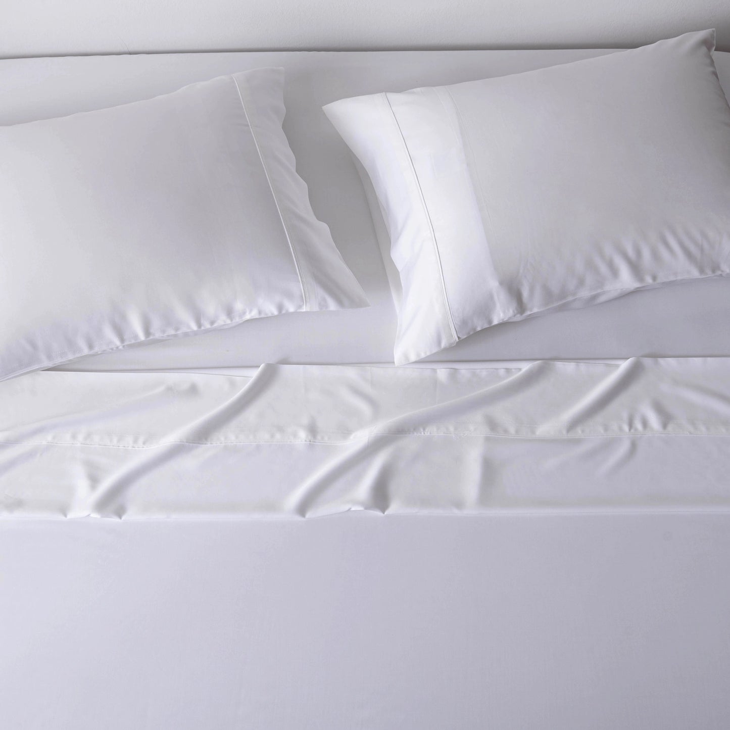 Golden Fleece 100% Organic Bamboo pillowcases x 2 option Grey or White