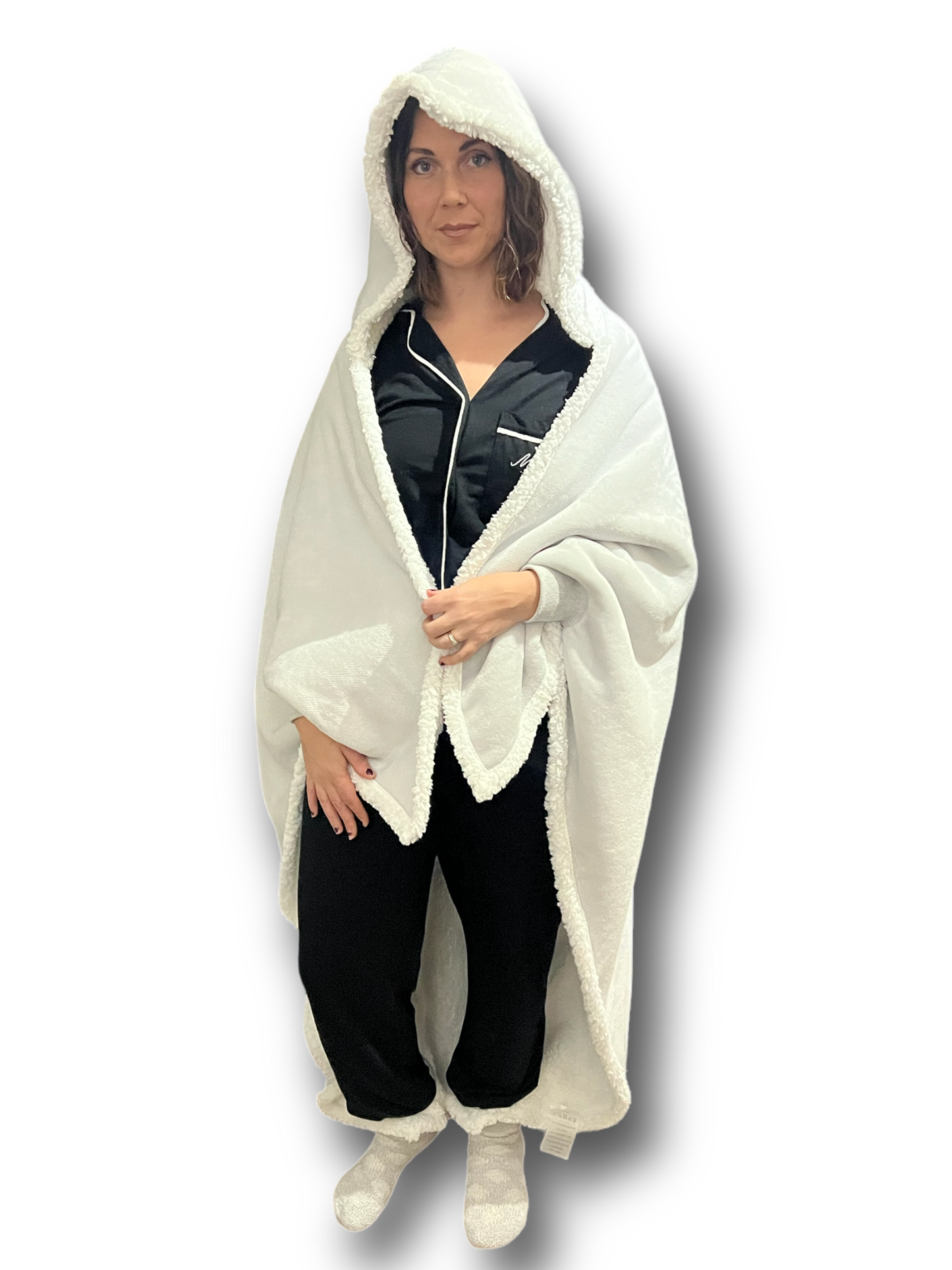 CwtchCape Sherpa fleece hoodie walkie blanket Adult 1 size fits all - 4 Colours