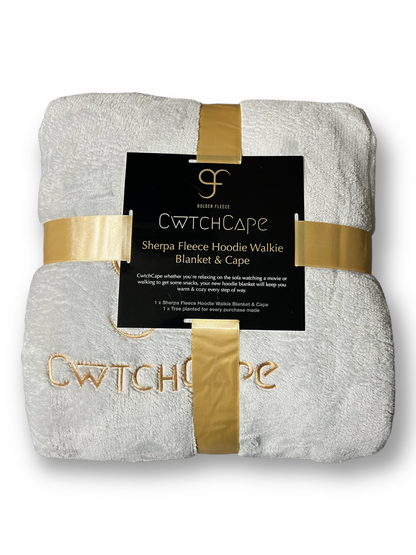 CwtchCape Sherpa fleece hoodie walkie blanket Adult 1 size fits all - 4 Colours