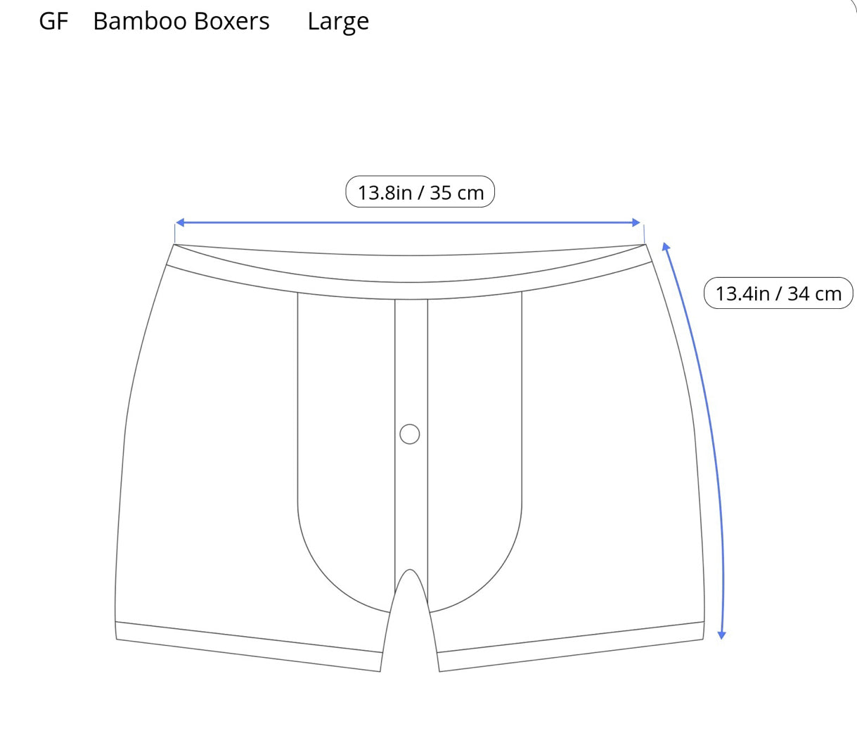 GF Bamboo 2 pairs x Boxer Shorts Super Soft Seamless